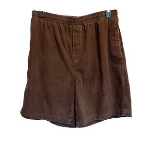 ON THE BRINK Corduroy Skater Shorts in Brown Y2K Men's Large 32" Waist